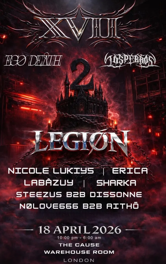 XVII + Special collab + HEADLINER  — 2 YEARS CELEBRATION - The Cause - WAREHOUSE — LONDON - Photo 1