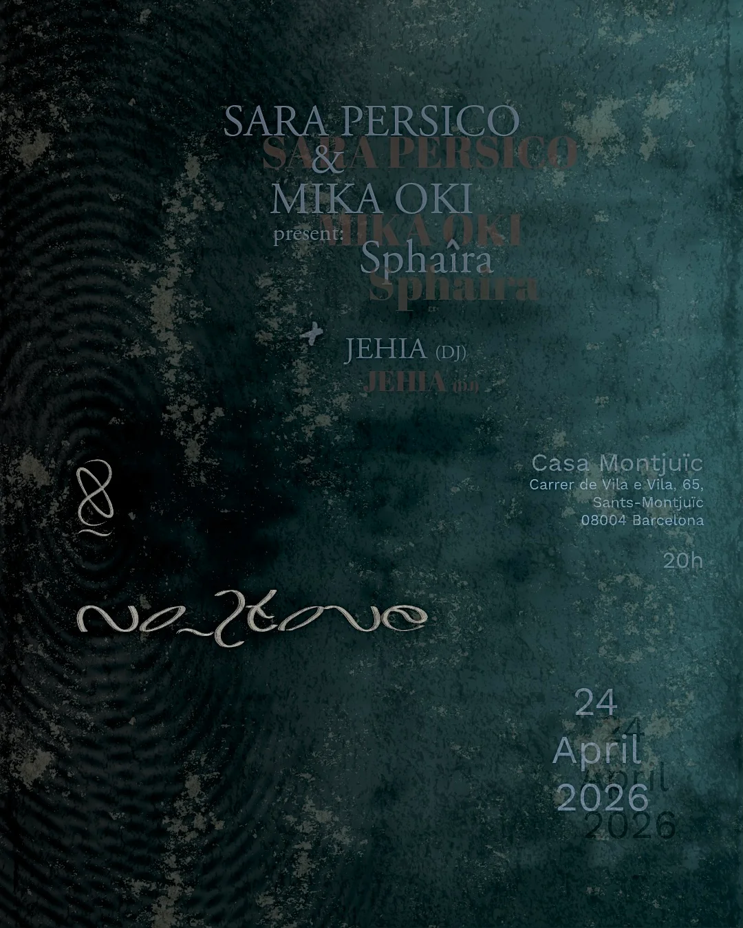 No_Stone presents Sara Persico & Mika Oki 'Sphaîra' A/V + Jehia (DJ)