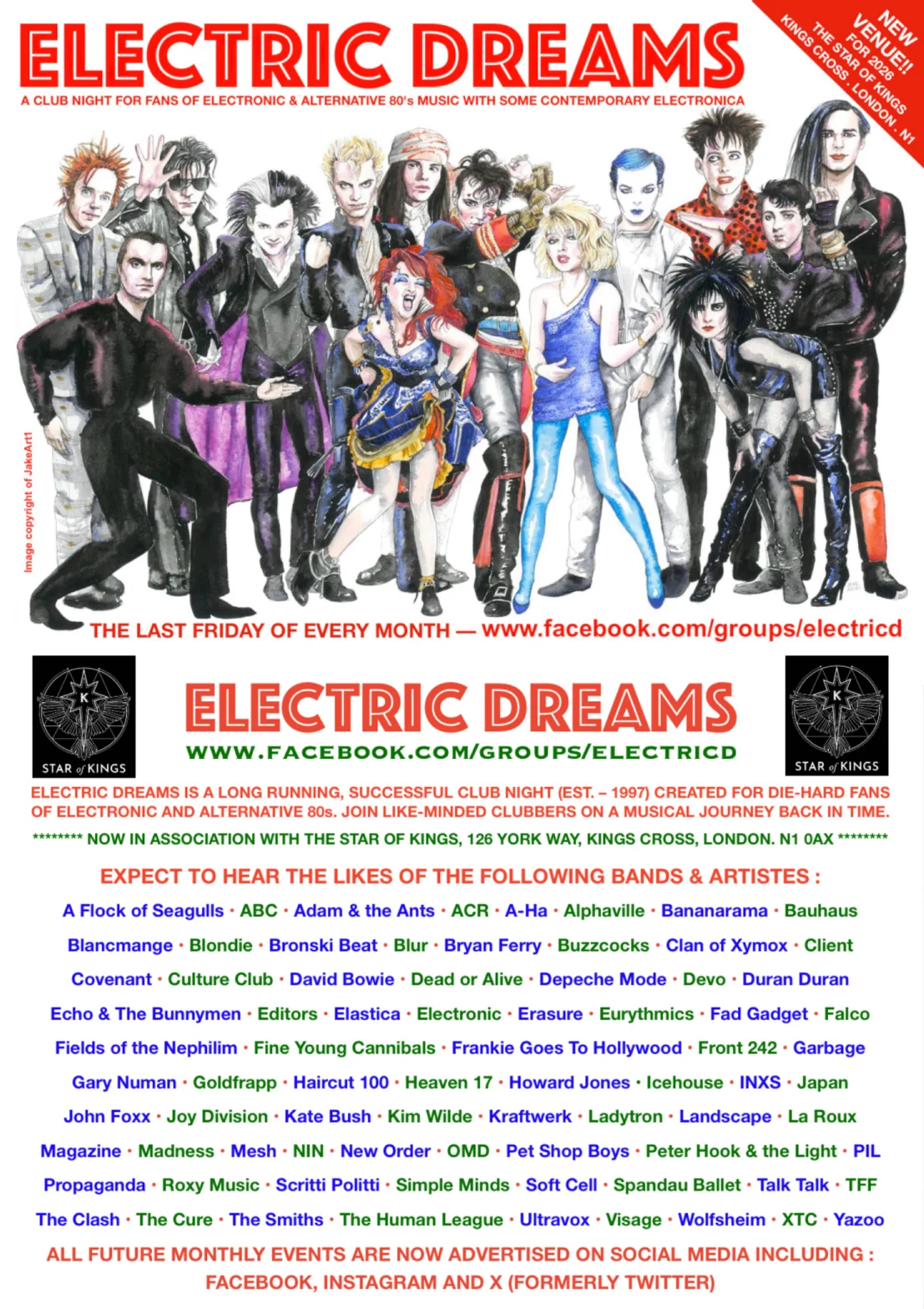 ELECTRIC DREAMS (electronic / alternative music club night)