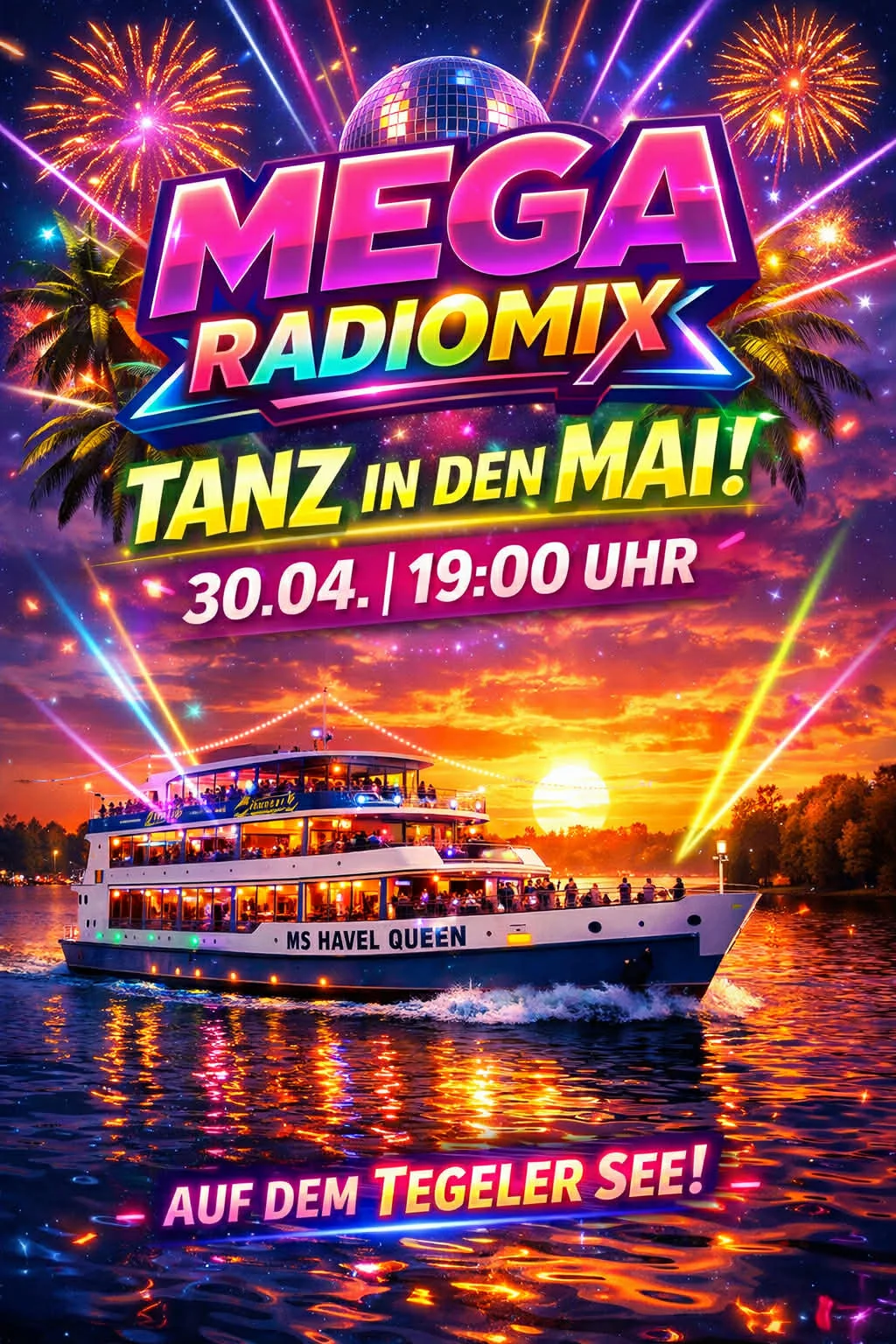 Tanz in den Mai - Partyschiff