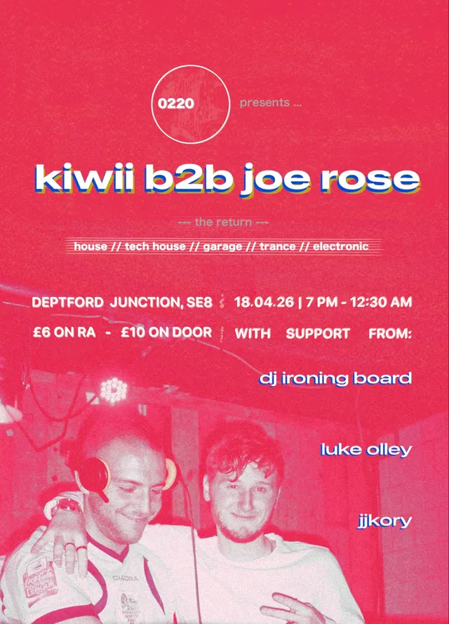 Kiwii B2B Joe Rose: The Return (Plus Special Guests) - Photo 1