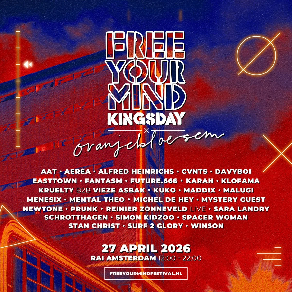 Free Your Mind X Oranjebloesem Kingsday