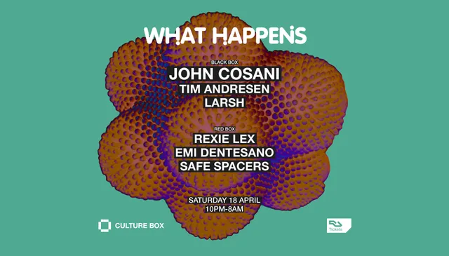 What Happens: John Cosani / Tim Andresen / Larsh / Rexie Lex / Safe Spacers / Emi Dentesano - Photo 1