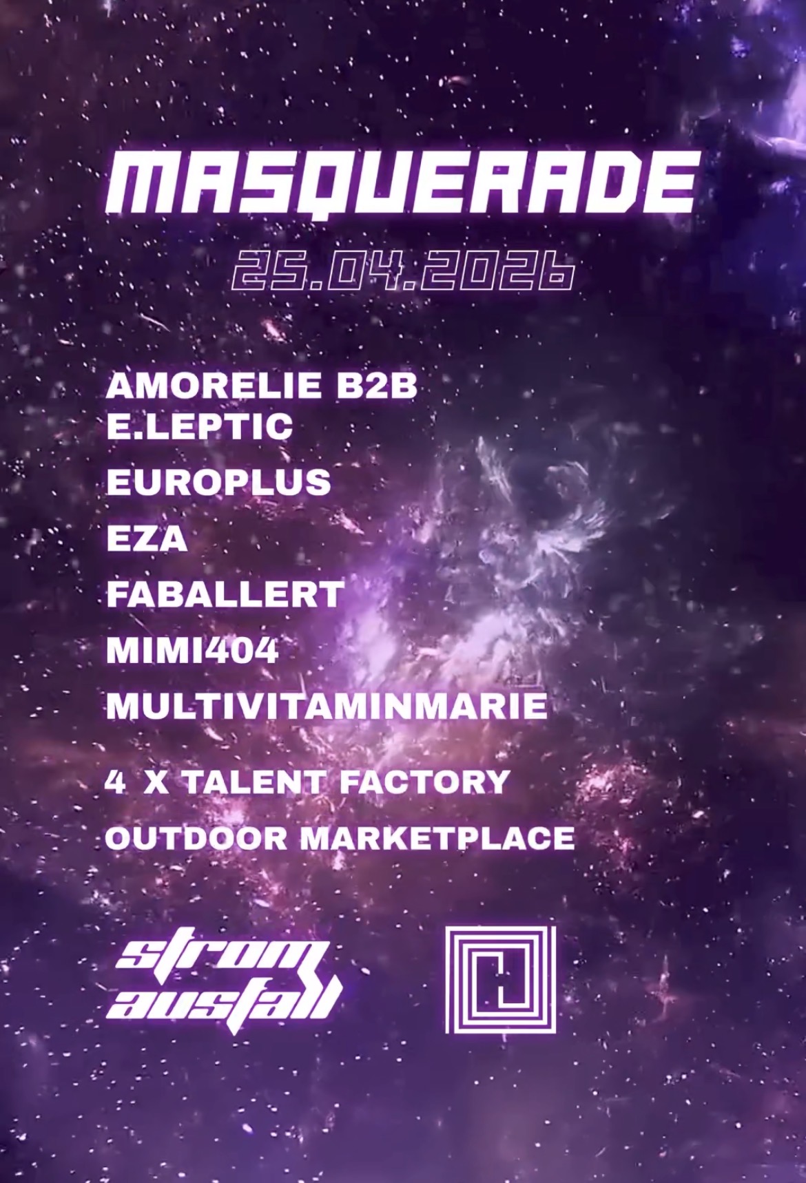 Stromausfall presents 𝜗𝜚⋆˚Masquerade ⋆˚⟡˖ ࣪